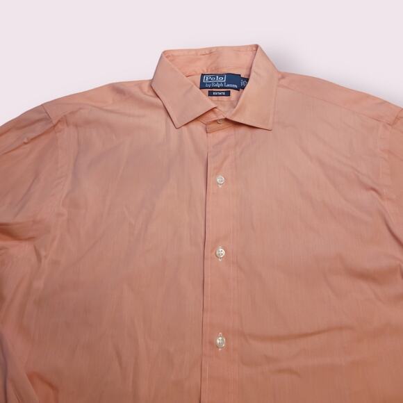 🧡 Polo Ralph Lauren Estate Shirt – Men’s 16.5 34/35 – Orange – VTG – EUC - Picture 3 of 9